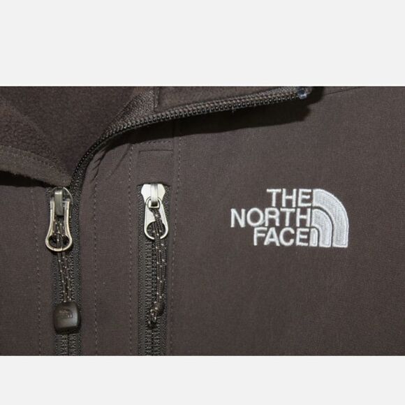The North Face Brown Fleece Lined Soft Shell APEX Jacket- Women SmallARMPIT TO - Picture 4 of 11